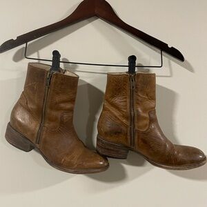Brown Leather Ankle Boots